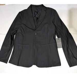 Fabletics Blazer Mens S Small The Don Solid Black Unconstructed Stretch